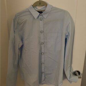 J. Crew Light Blue Women's Garçon Blouse